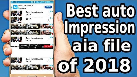Best auto impression aia file giveaway//thunkable//no ctr