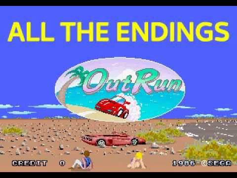 Outrun (Arcade) - All the Endings