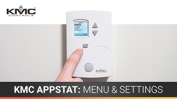 KMC AppStat: Menu & Settings