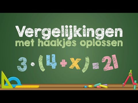 VERGELIJKINGEN met haakjes oplossen (Wiskunde)