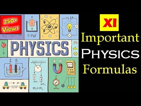 Physics Important Formulas For Class 11 - Physics Formulas List