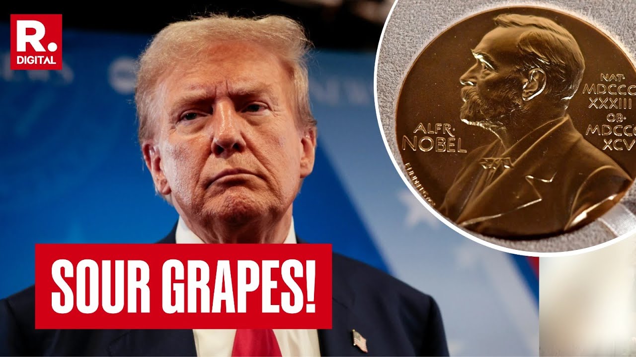 Sore loser! White House Takes Aim At Nobel Committee After Trump Loses Out On Peace Prize