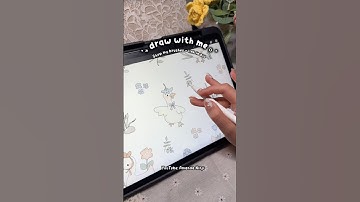 How I Create Seamless Patterns in Procreate | Line Art + Watercolor Brush #digitalart #procreate