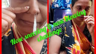 Nose sneezing & nose blowing challenge video #daily #bengalivlog @ayanikavlogs5055