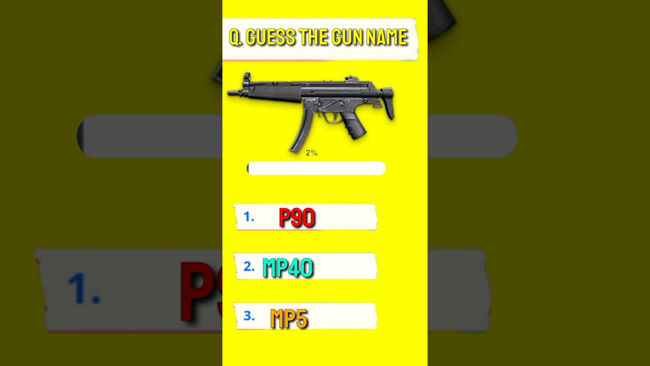 🗣️ GUESS THE  🆓 FIRE GUN 🔫 NAME....🤔 [ FREE FIRE QUIZ ] 💚💙❤️ 