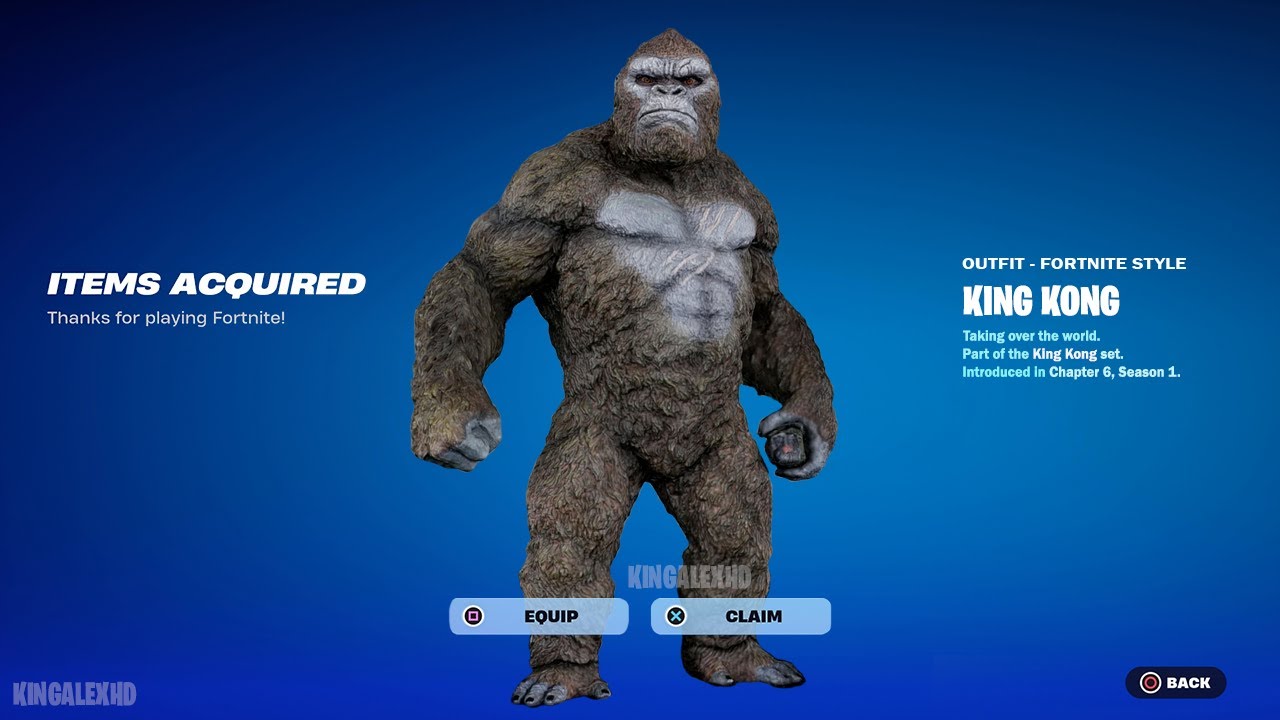 How To Get King Kong Skin NOW FREE In Fortnite! (Unlocked LEGO King Kong Style) - YouTube