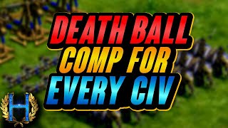 The Best DEATHBALL Composition For Every Civilization | AoE2