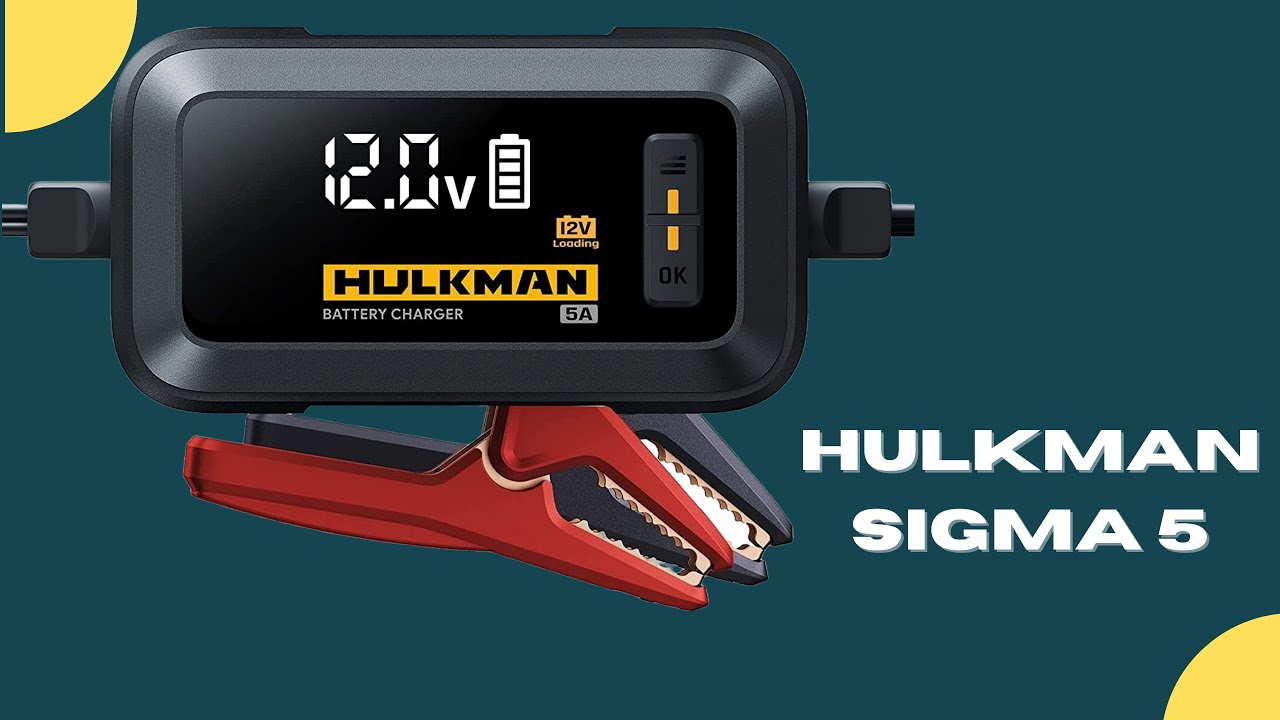 HULKMAN Sigma 5, 5000mA 6V/12V Automatic Smart Car Battery Charger
