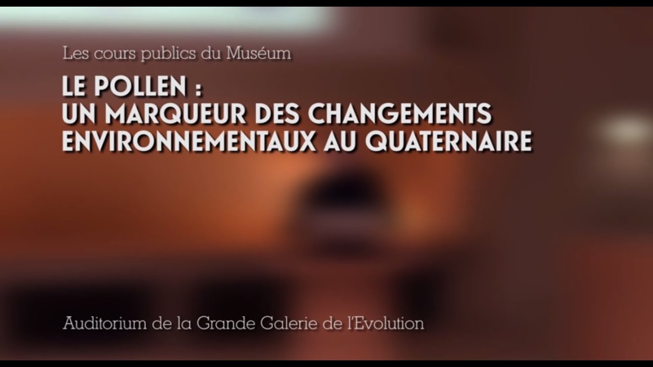 Le pollen : un marqueur des changements environnementaux au quaternaire (1/3)