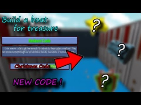 New Christmas Code Build A Boat For Treasure Roblox Youtube