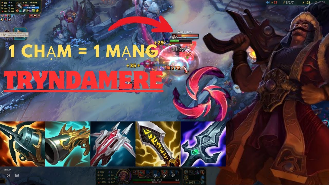 Tryndamere + Yuumi Trong Chế Độ AR URF