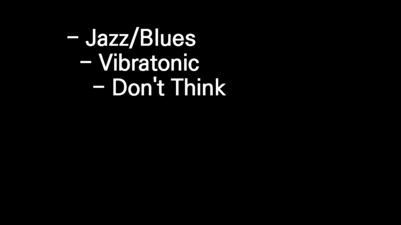 [ Don't Think ] Sound source for Copyright free by Pinnacle studio