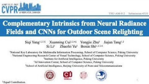 CVPR23 - Complementary Intrinsics from Neural Radiance Fields and CNNs for Outdoor Scene Relighting