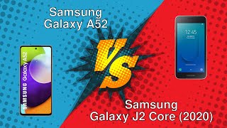 Samsung Galaxy A52 vs Samsung Galaxy J2 Core (2020)