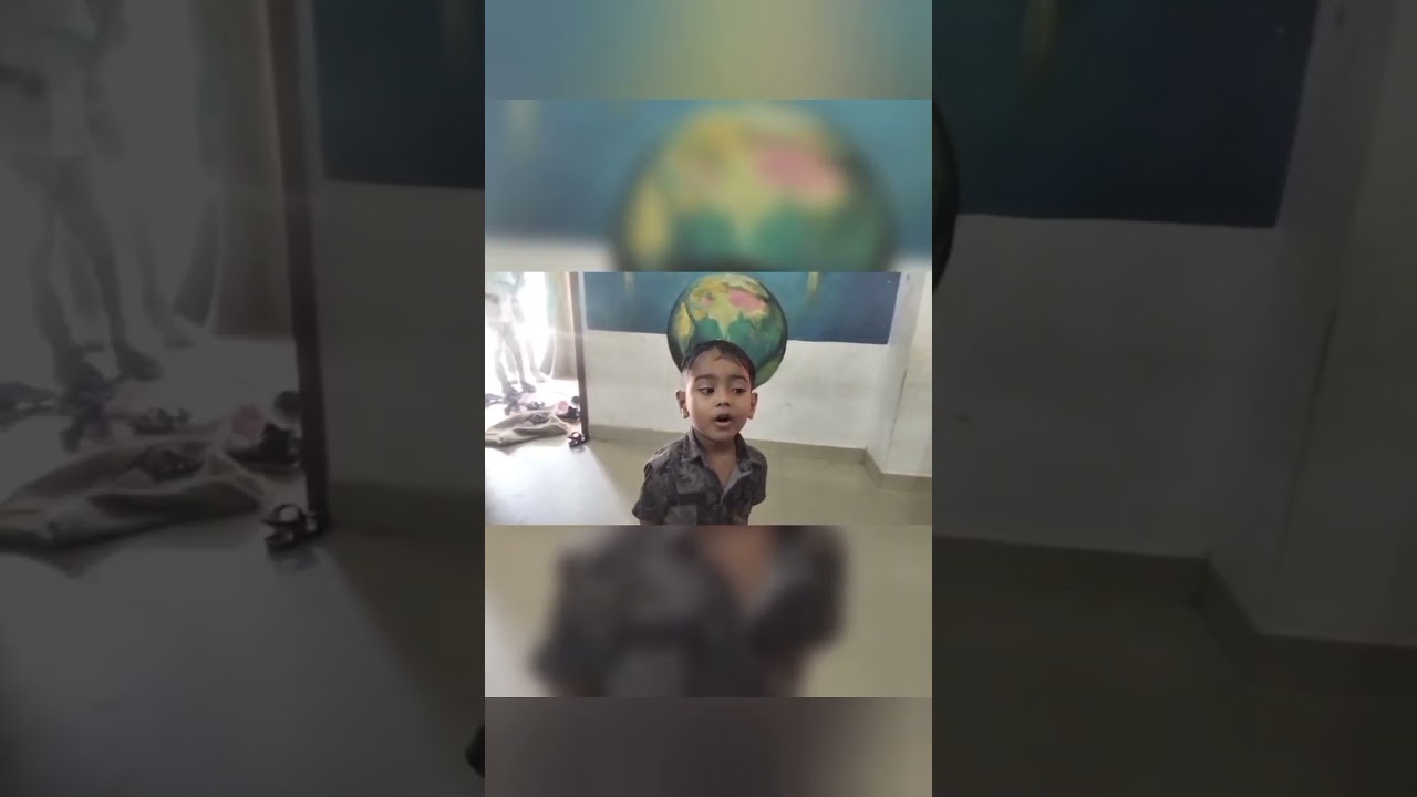 LKG students 🌎🌎world environmental day