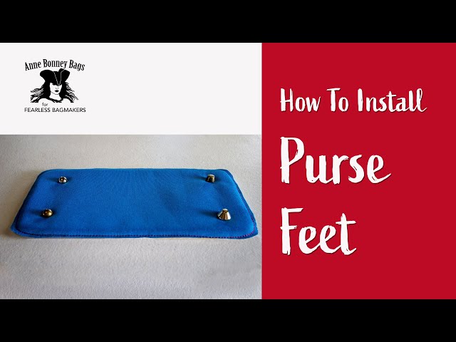 How to Install Purse Feet - Sew Much Moore