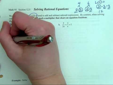 Solving Rational Equations by Clearing Fractions - YouTube