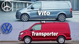 2020 Mercedes Vito vs Volkswagen Transporter, VW vs Mercedes, Transporter vs Vito Panel Van