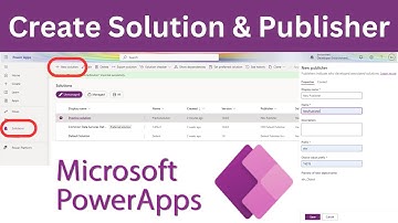How To Create Solution & Publisher