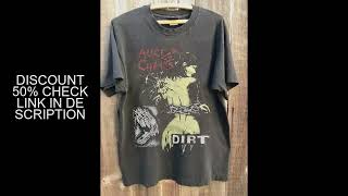 Alice In Chains Dirt Graphic Retro Charcoal Unisex Tshirt Men Women S-4XL Graphic Short Sleeve Shirt