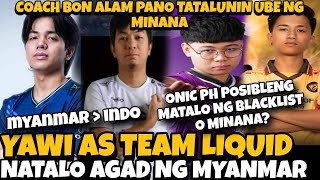 YAWI UNANG LABAN AS TEAM LIQUID TALO AGAD! COACH BON HANDA SA UBE STRAT NG MINANA! ONIC LAGLAG?