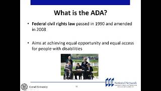 Know Your Rights! Older People and the Americans with Disabilities Act