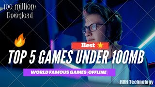 Top 5 Games for Android under 100mb offline (2021) | World famous game everyone like these|  #shorts screenshot 5