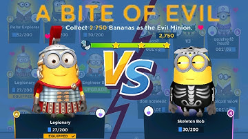 Minion rush Skeleton Bob vs Legionary fullscreen gameplay walkthrough android ios