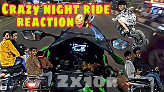Jodhpur Night Ride Vlog🤯 || Zx10r Ka Power with Arrow sound 🔥|| public Reaction 😍