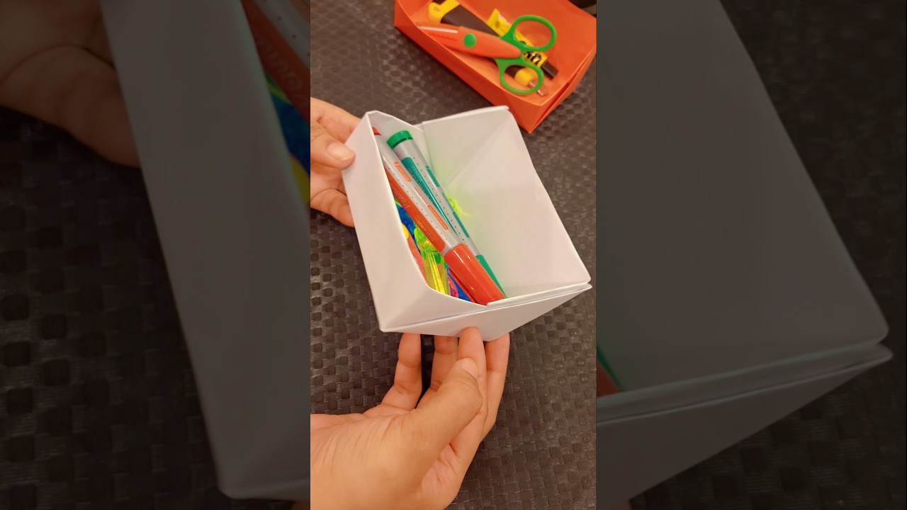 easy and practical organiser box origami