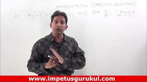 Differentiation of Implicit Functions-1 for IIT-JEE  with  short-trick & logic