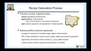 Monday Session 2: Advances in Nutrient Metadata for Dietary Assessment Moderator:Catherine Champagne
