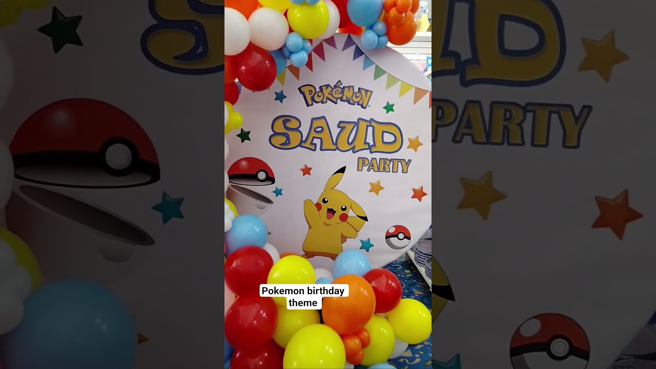 pokemon birthday theme 