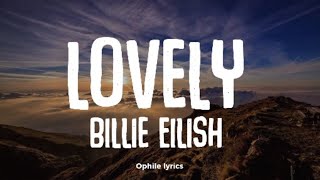 Billie Eilish - Lovely (lyrics video)