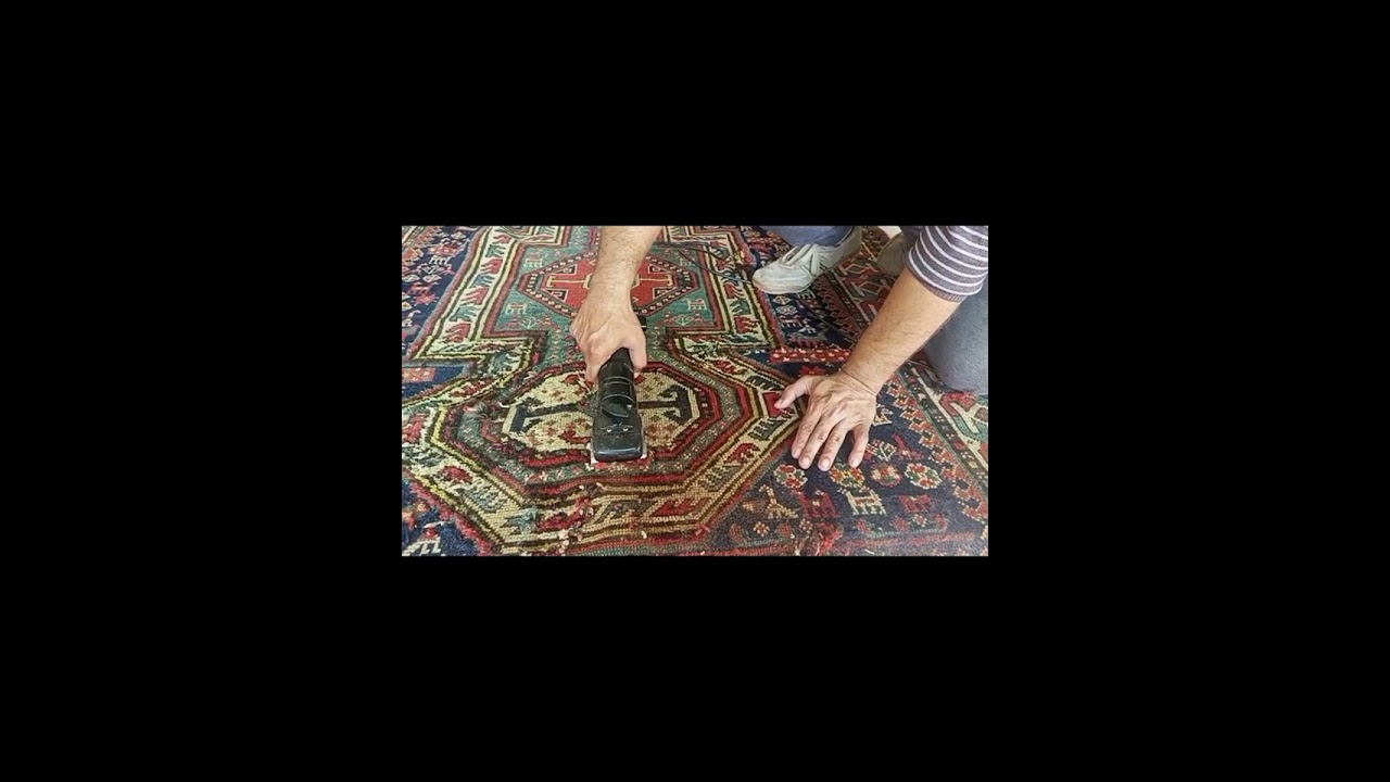 How to restorate an antique kazak rug 