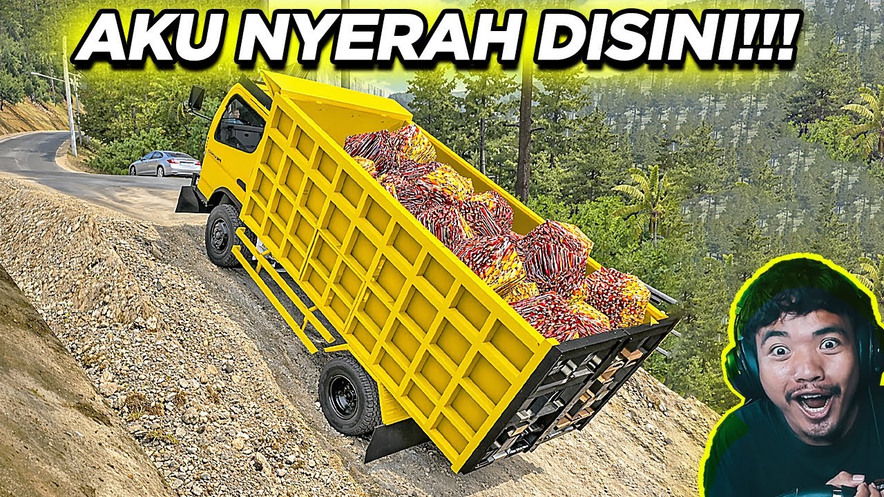 Gagal Nanjak?! Dump Truck Canter BUSSID Uji Nyali di Batu Jomba