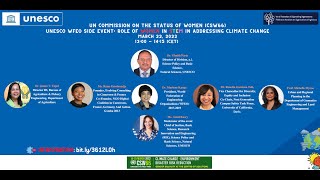 WFEO and UNESCO side event at CSW66 - "Role of Women in STEM in addressing Climate Change"