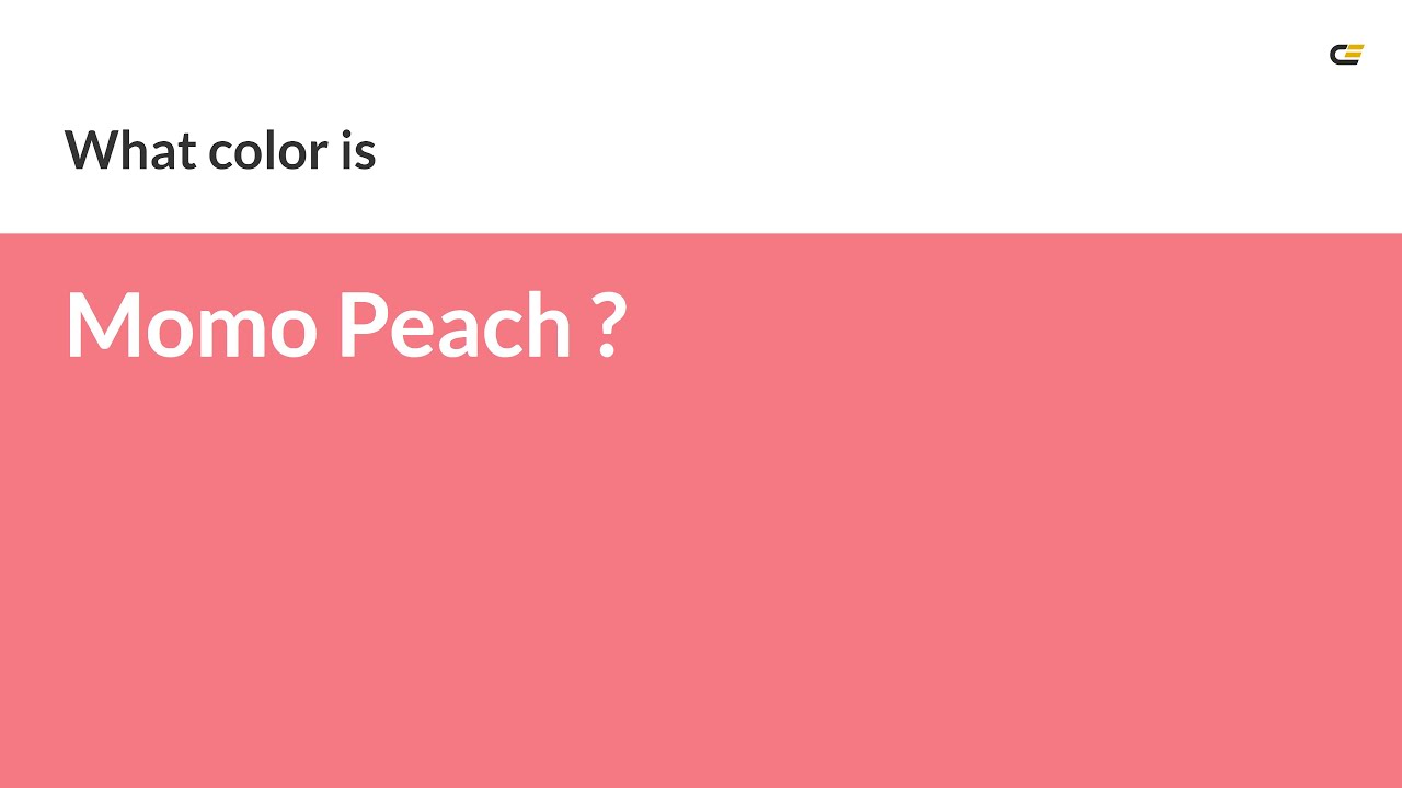Momo Peach color #f47983 hex Cool Orange color f47983 - YouTube