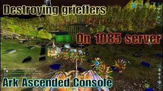 Destroying 1085 with NA,123,SS,LARSH |Ark official pvp ASA Console