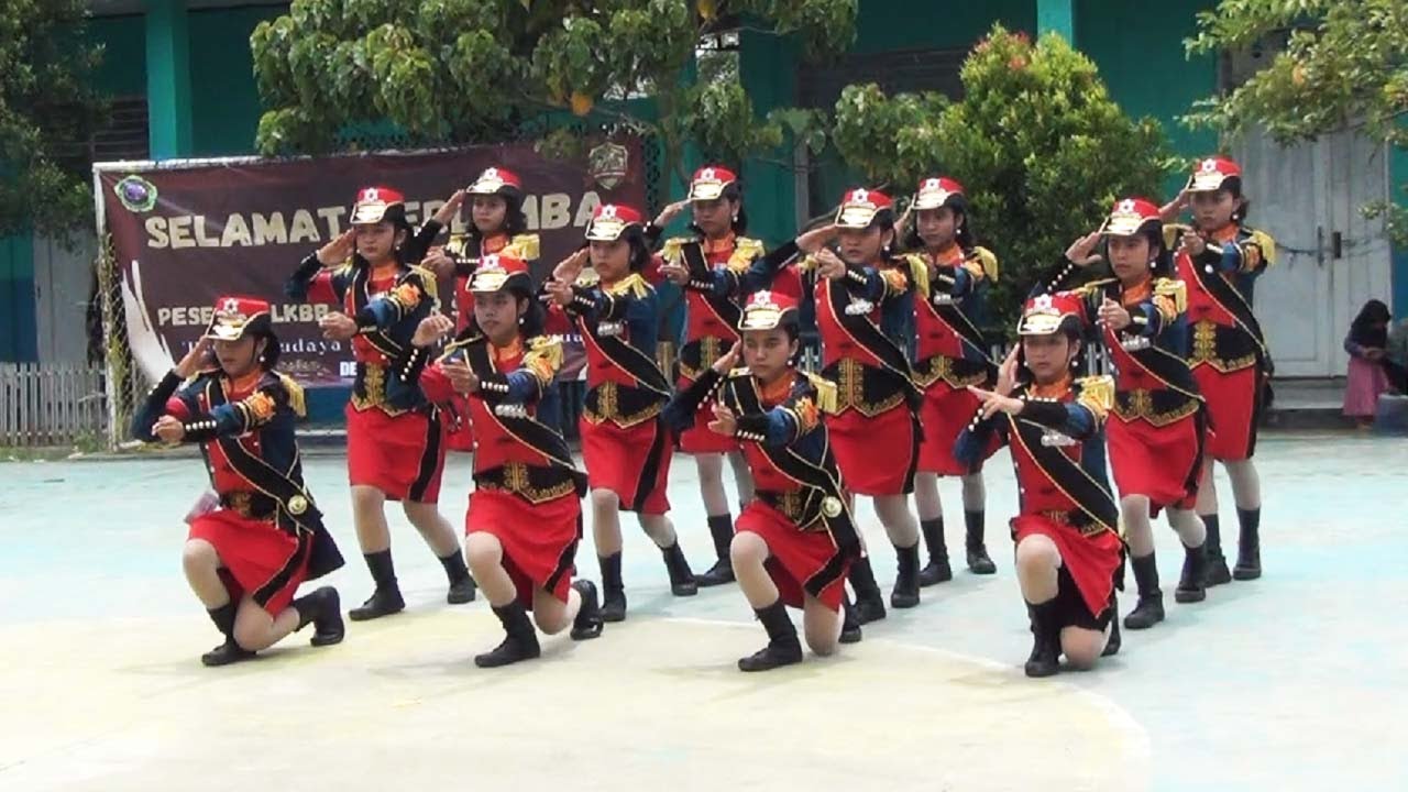 MERAH MEMPESONA PENAMPILAN PASKIBRA SMPN 2 CILAMAYA WETAN || LKBB JANGKAR SAMUDERA 3