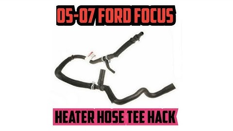 Ford Focus heater hose T replacement 05-07 2.0