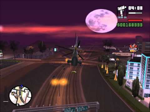 GTA San Andreas. Прохождение: Воздушный кран / Вверх, вверх и вдаль (миссия 74).