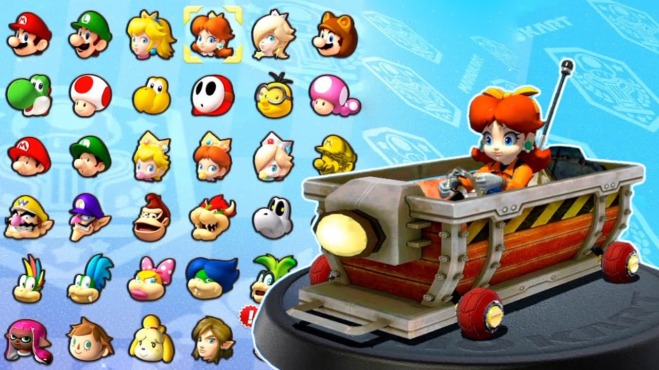 Mario kart 8 Deluxe - Daisy Farmer in Moon Cup and Spiny Cup - YouTube