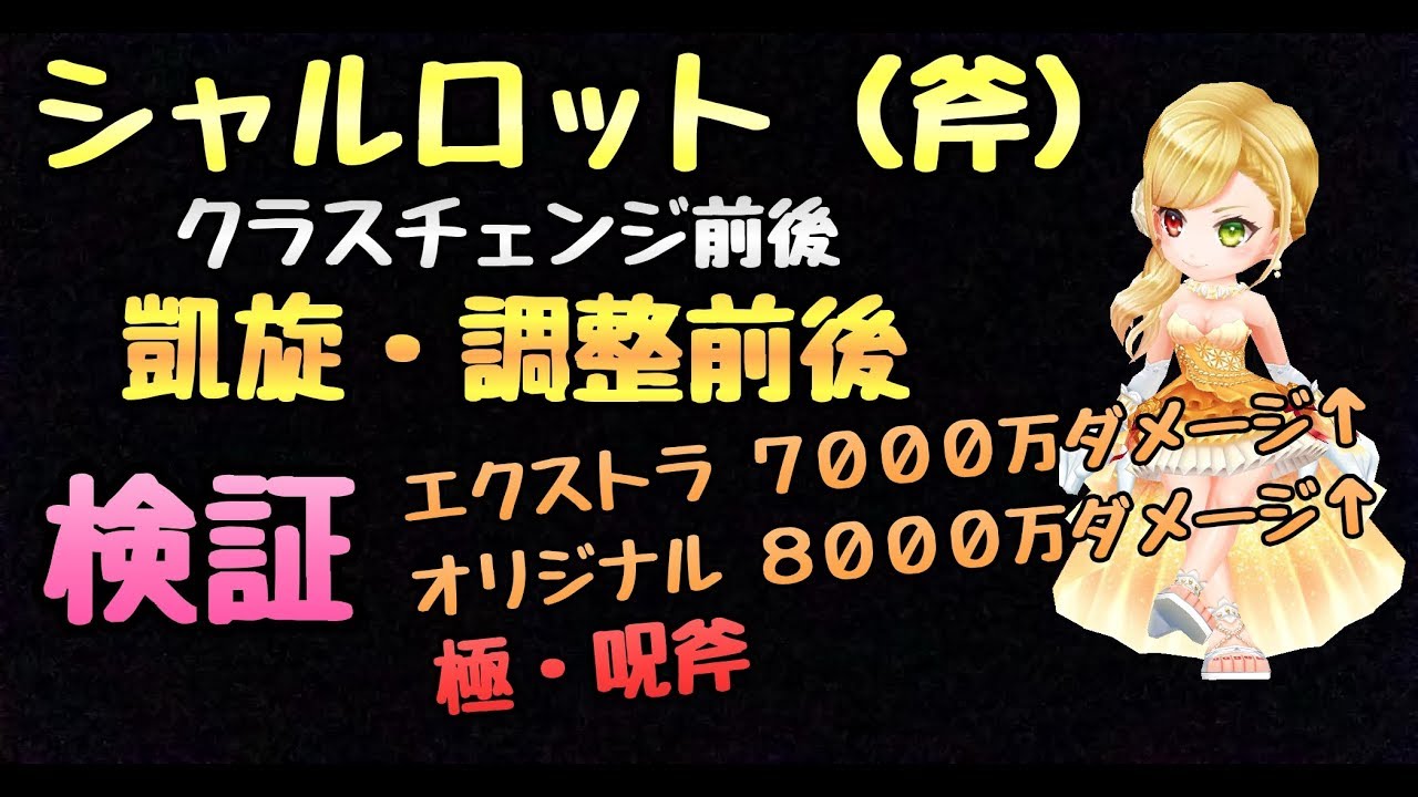 白猫プロジェクト シャルロット 斧 火力検証 調整前後 Cc前後 ウォーロード 凱旋ガチャ ゲーム動画集会所