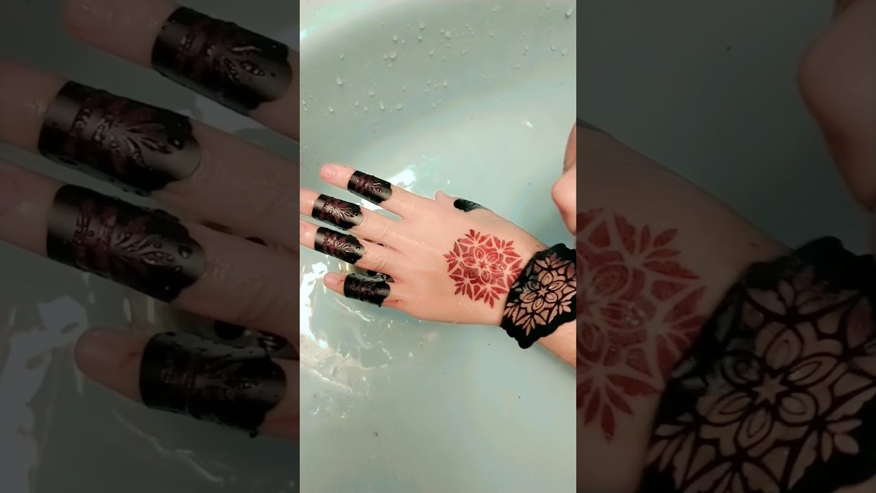 Beautiful sticker mehndi design #shorts