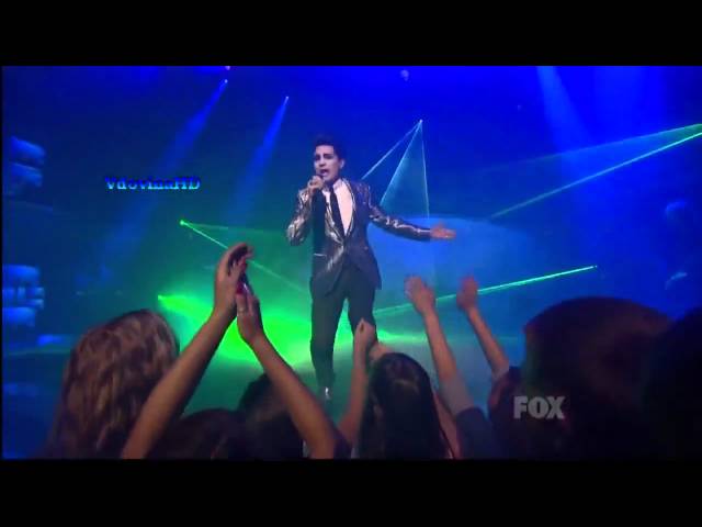Adam Lambert - Whataya Want From Me  on American Idol stage class=