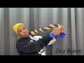 2 Colours of Gele Headwrap Tutorial