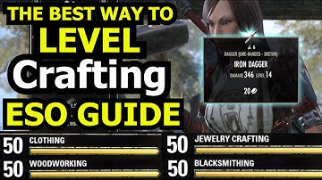 The Best Way to Level Your Crafting in 2024 - Crafting in ESO
