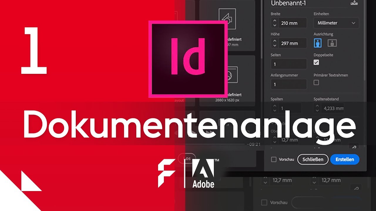 Indesign Tutorial Dokumentenanlage Fur Flyeralarm Schritt 1 Youtube