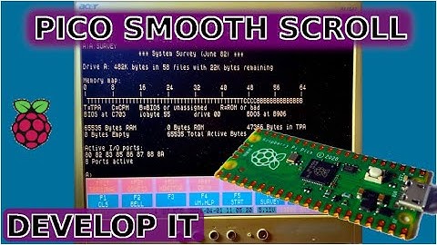 VGA Smooth Scrolling On A Raspberry Pi Pico